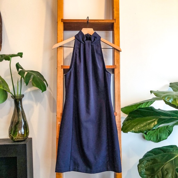 Dresses & Skirts - CO SZ 2 Navy Sleeveless Backless Cocktail Dress!